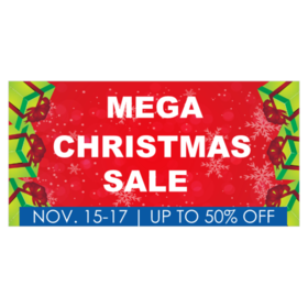 Mega Christmas Sale Banner