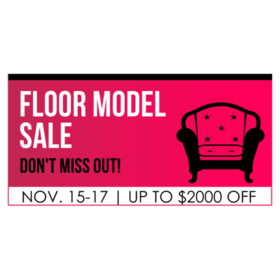 Floor Model Sale Banner