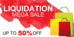 Liquidation Sale Up To Percent Off Banner