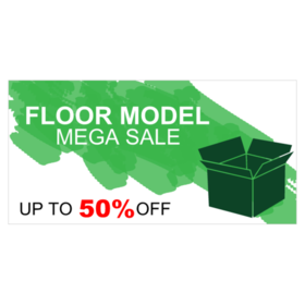 Floor Model Mega Sale Banner