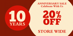 Storewide Anniversary Clearance Sale Circle Design Banner