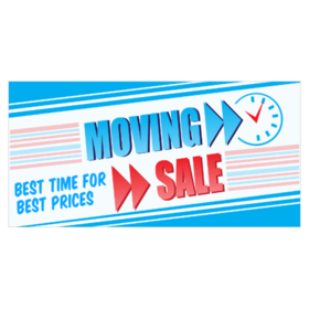 moving sale banners from 9 00