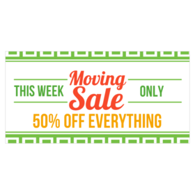 moving sale banners from 9 00