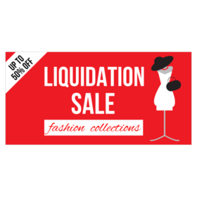 Liquidation Fashion Sale Banner