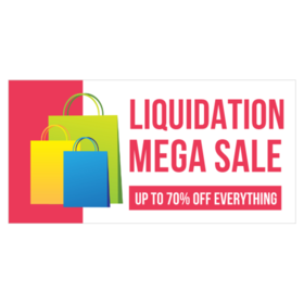 Liquidation Mega Sale Banner