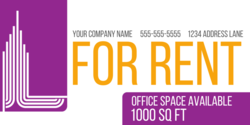 Office Space For Rent Banner