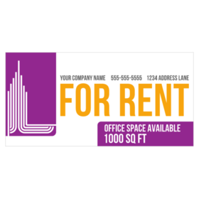 Office Space For Rent Banner