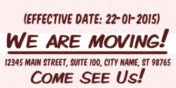 Date Specific Moving Sale Banner