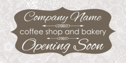 Coffee Shop Bakery Opening Soon Banner