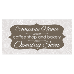 Coffee Shop Bakery Opening Soon Banner