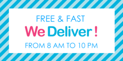 We Deliver Free And Fast Banner