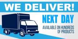 We Deliver Next Day Banner