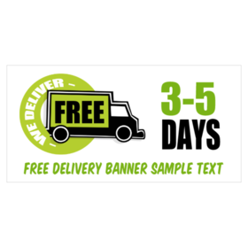 We Deliver 3-5 Days Banner