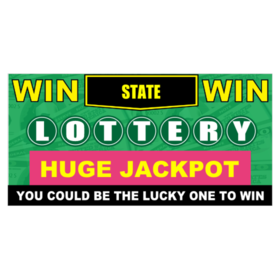 Win State Lottery huge Jackpot Banner