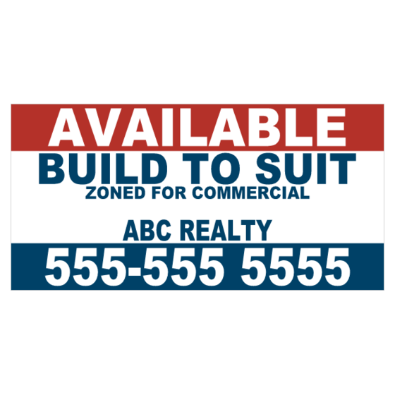 Build to Suit Real Estate Banners