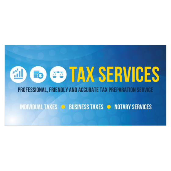 Tax Service Signs For Custom Tax Banners