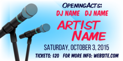 Opening Acts DJ Concert Banner