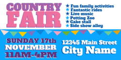  County Fair Coming Date Banner