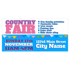  County Fair Coming Date Banner