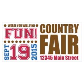  Country Fair Date Announcement Banner