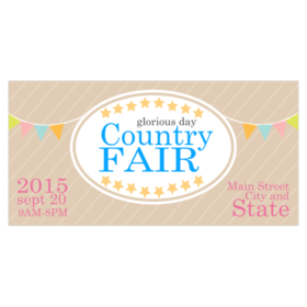  Country Fair Glorious Day Banner