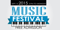 Keyboard Designed Music Festival Banner