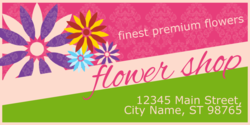 Finest Premium Flowers Design Florist Banner