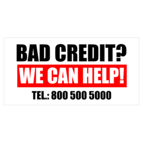 We Can Help Bad Credit Banner