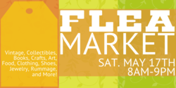 Green and Tan Design Flea Market Bazaar Banner