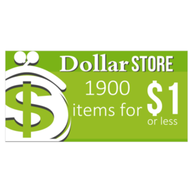 Single Line Dollar Store Money Bags Design Banner
