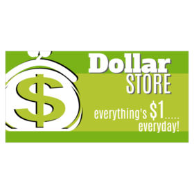 Wrapped Line Dollar Store Money Bags Design Banner