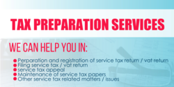 Tax Preparation Services Bullet List Banner