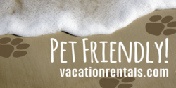 Vacation Beach Pet Friendly Rental Banner