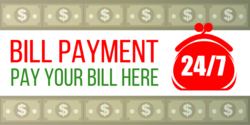 Money Design Pay Your Bill Here Banner