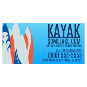 Kayak and Paddle Board Rental Banner