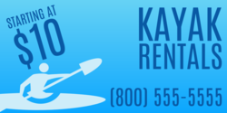 Kayak Rentals Starting At Banner