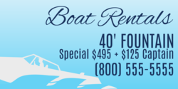 Boat Renal Special Pricing Banner