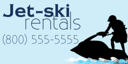 Jet Ski Silhouette  Jet Ski Rental Banner