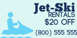 % Off Jet Ski Rental Banner