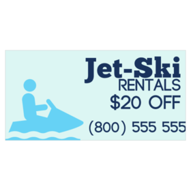 % Off Jet Ski Rental Banner