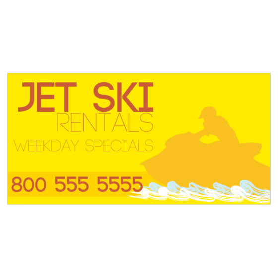 Jet Ski Rental Vinyl Banners