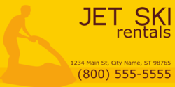  Jet Ski Rental Sun Designed Banner