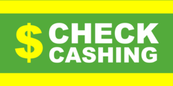 Dollar Sign Check Cashing Banner