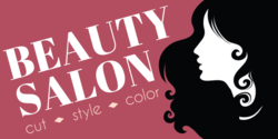 Flowing Hair Beauty Salon Banner