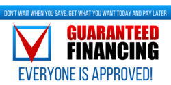 Guaranteed Financing Everyone Approved Banner