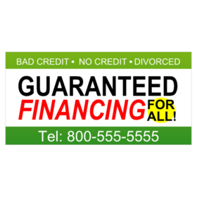Guaranteed Financing For All Banner