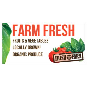 Farm Fresh Fruits and Vegetables Banner