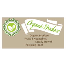 Organic Fruits and Vegetables Banner