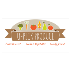 U-Pick Produce Vegetables Banner