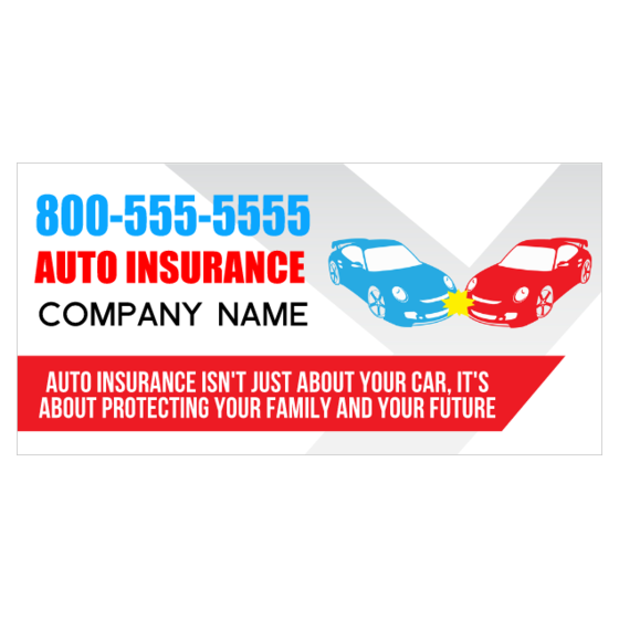 Customize An Auto Insurance Banner To Promote Your Business